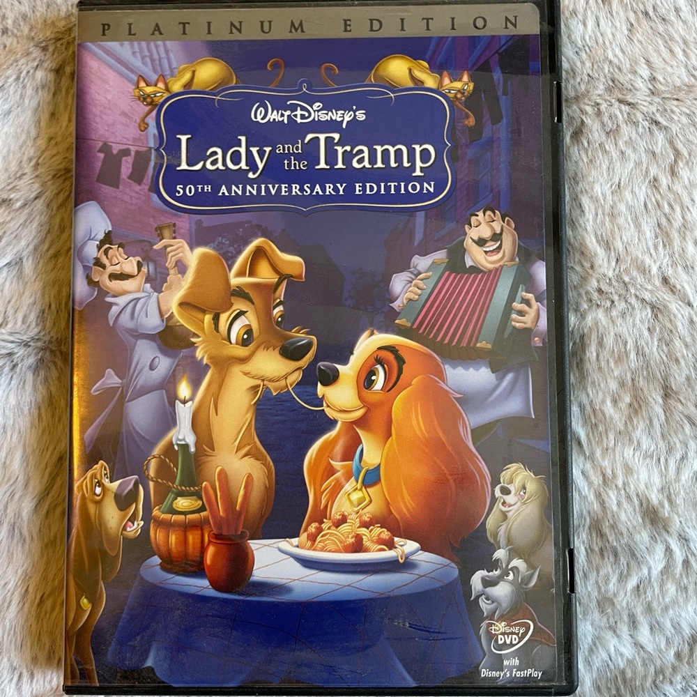 Lady and the Tramp Platinum Edition 50th Anniversary  (DVD, 2006)